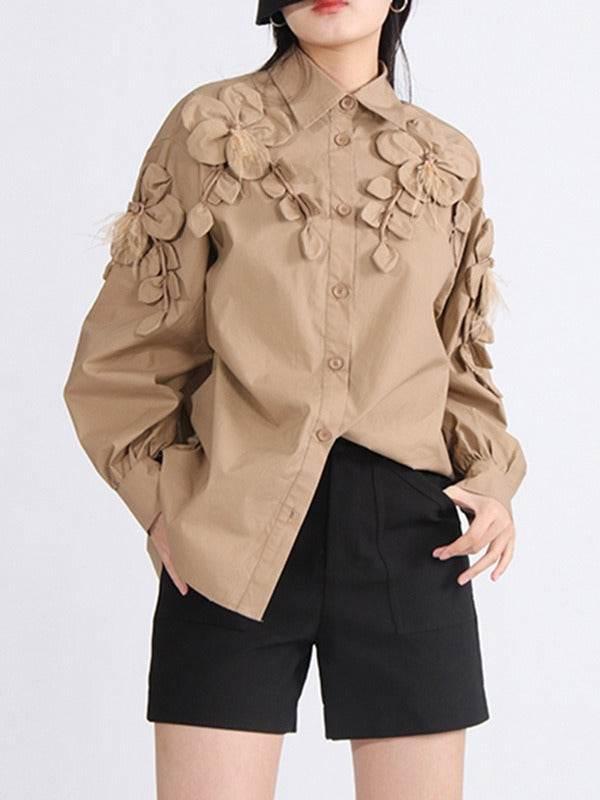 Fashionable loose and high-end stand collar women's shirt | MuddyStock Origoinals