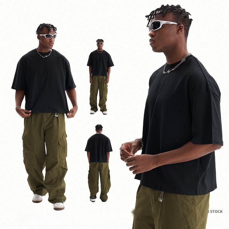 Popular Heavy Cotton Men's Short-sleeved T-shirt MuddyStock