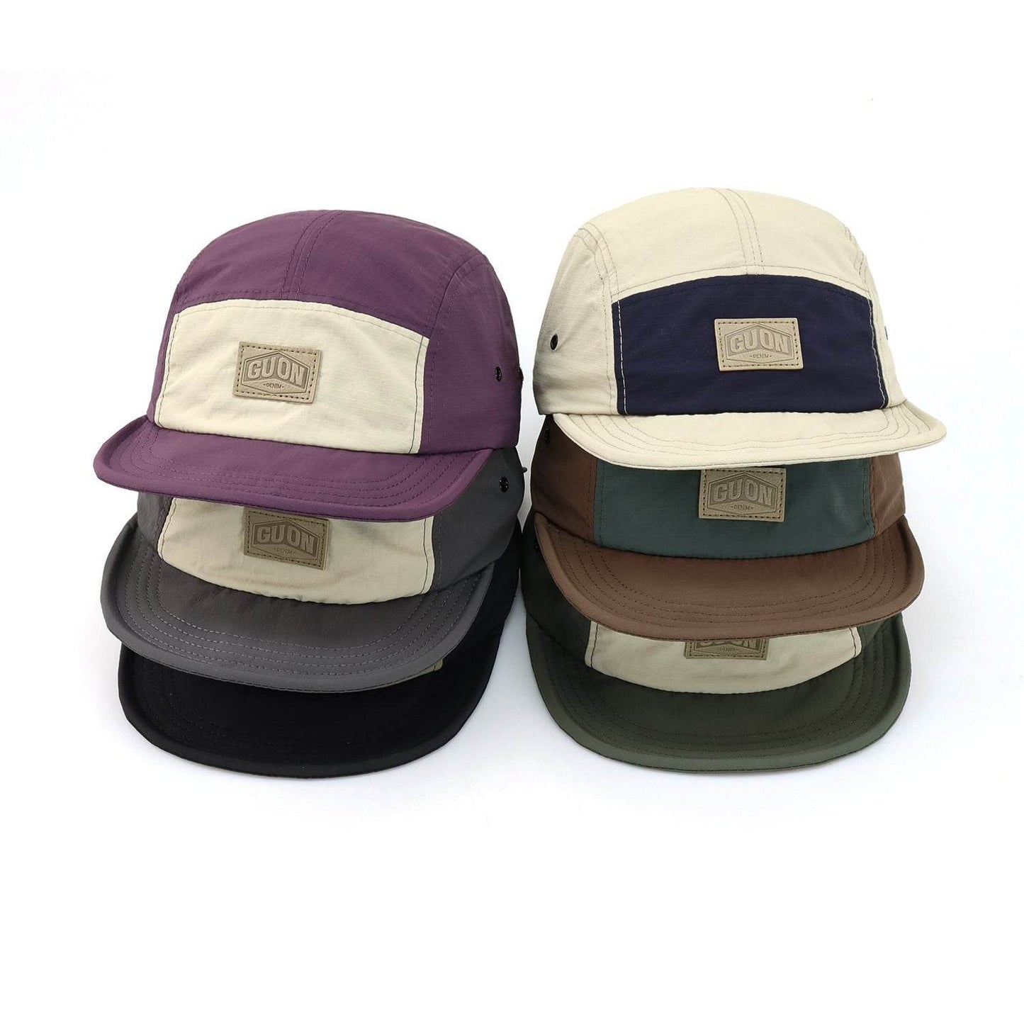 Retro Color Matching Outdoor Four Seasons Soft Brim Baseball Cap MuddyStock