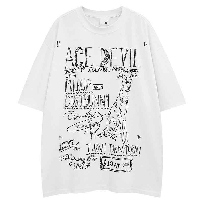 Short-Sleeved T-Shirt for Men and Women | MuddyStock Originals White