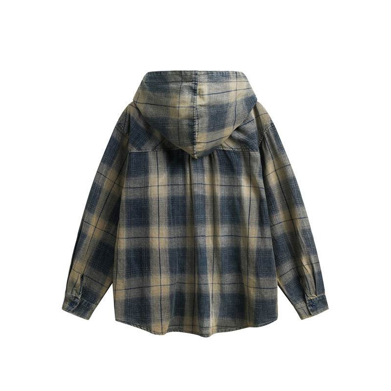 Vintage plaid hooded shirt for men and women | MuddyStock Originals MuddyStock