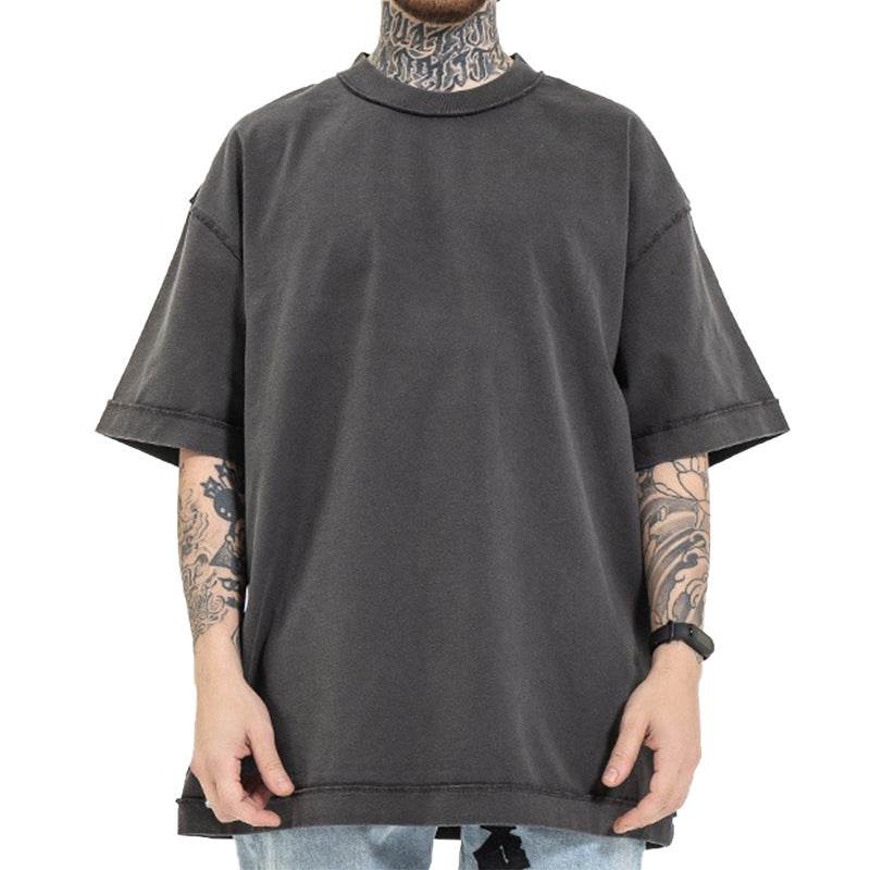 Heavy-duty Washed Reverse Short-sleeved Men MuddyStock