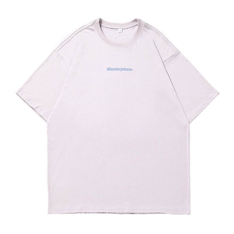 Letter printed loose round neck T-shirt | MuddyStock Originals MuddyStock