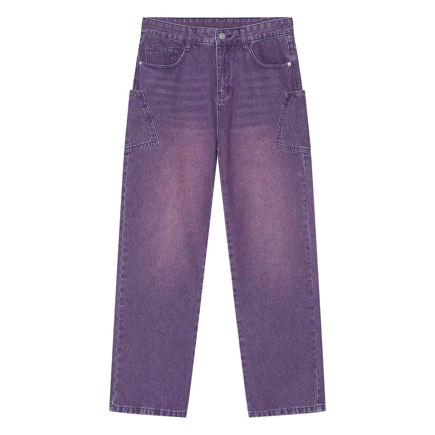Korean Fashion Type Loose Straight Jeans For Men And Women MuddyStock
