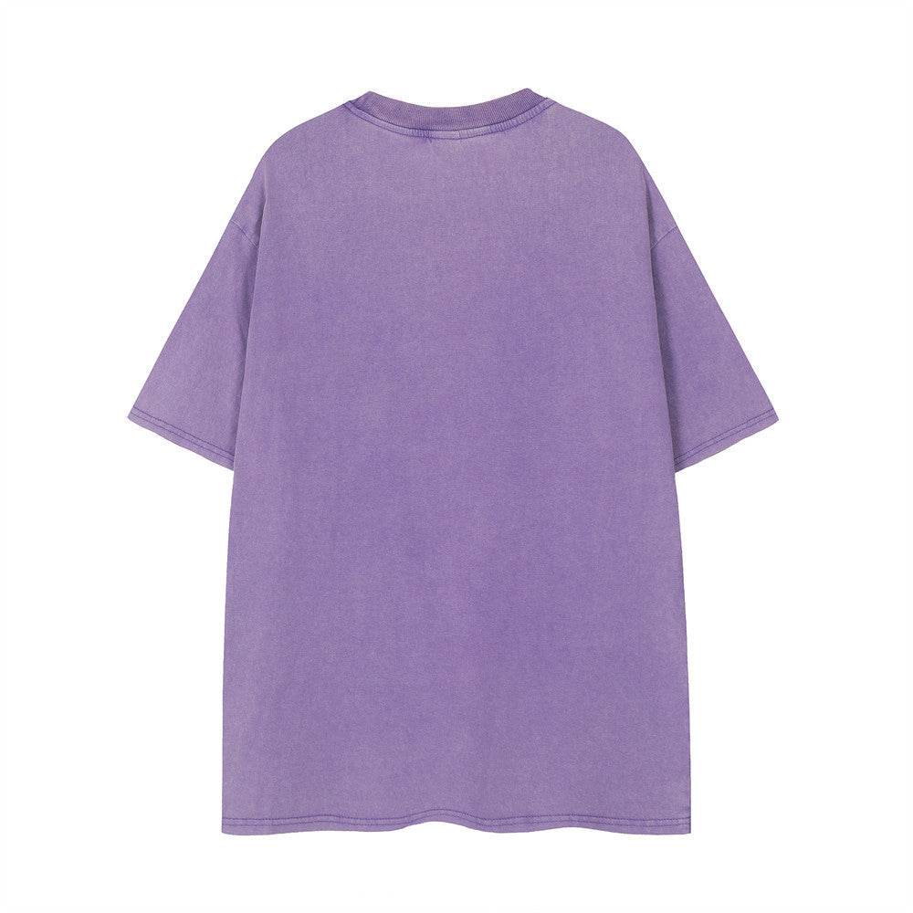 Letter Print Loose Short Sleeve T-shirt For Women MuddyStock