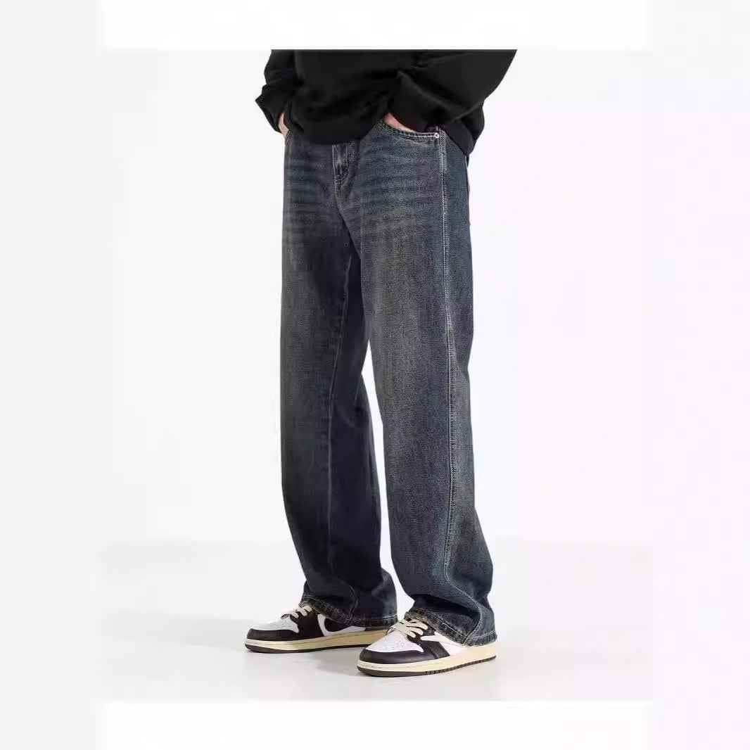 American Straight Jeans Retro Nostalgic Men MuddyStock