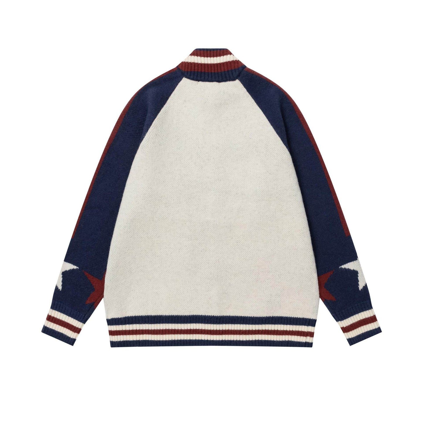 Retro cartoon rabbit letter jacquard knitted loose jacket for men and women | MuddyStock Originals MuddyStock