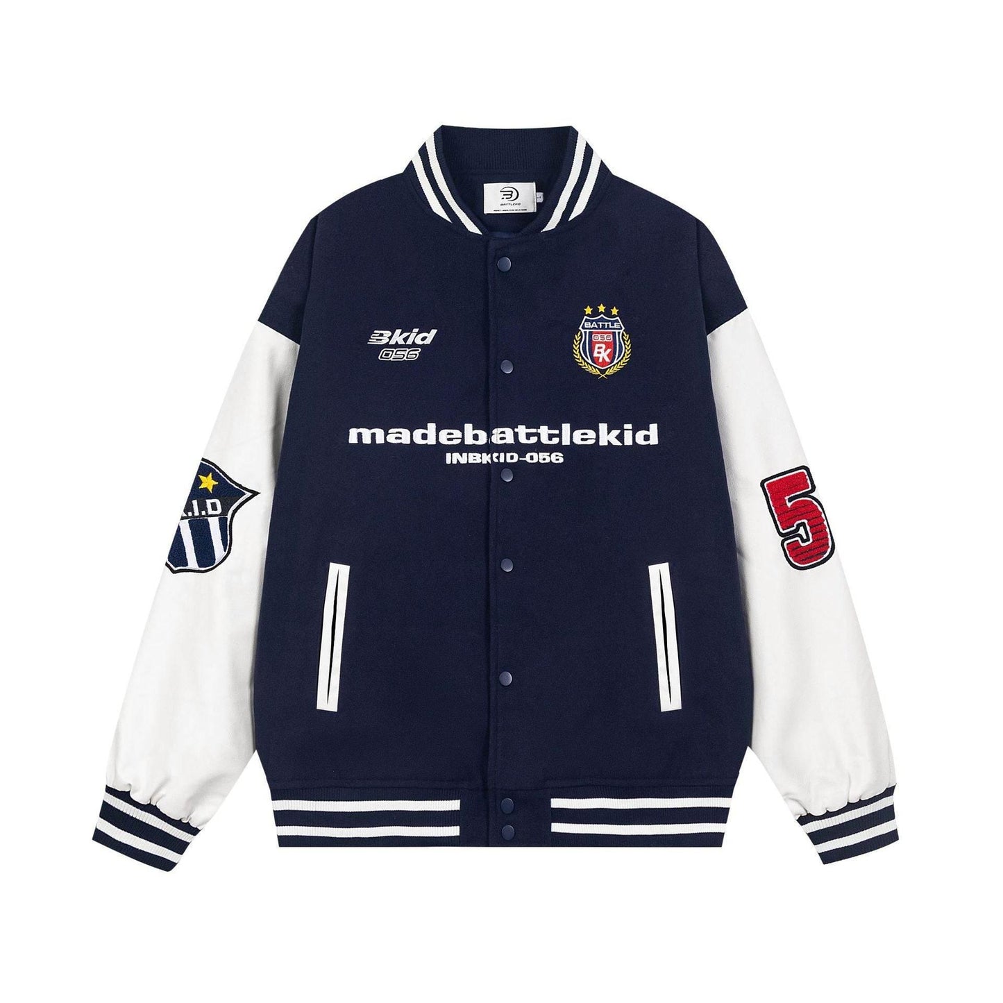 Baseball jacket for men and women | MuddyStock Originals Navy Blue