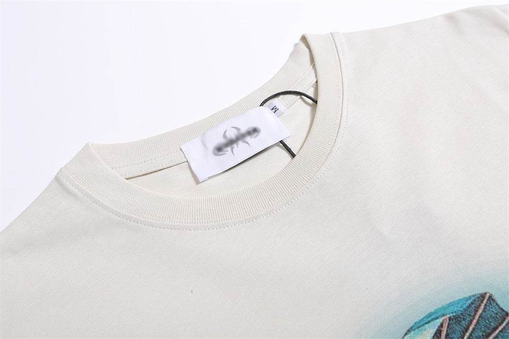 Kitten Print Casual Loose-fitting Pure Cotton Top For Men And Women MuddyStock