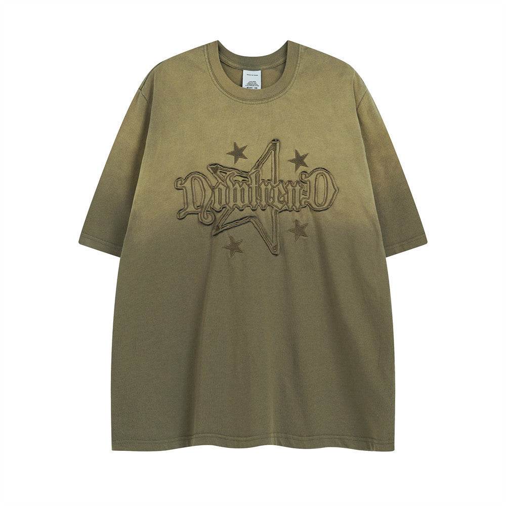 Tie-dyed Old Short-sleeved T-shirt For Men MuddyStock