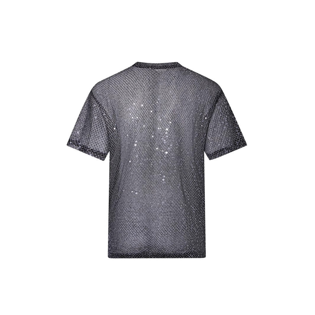 See-through Mesh Short-sleeved T-shirt For Men