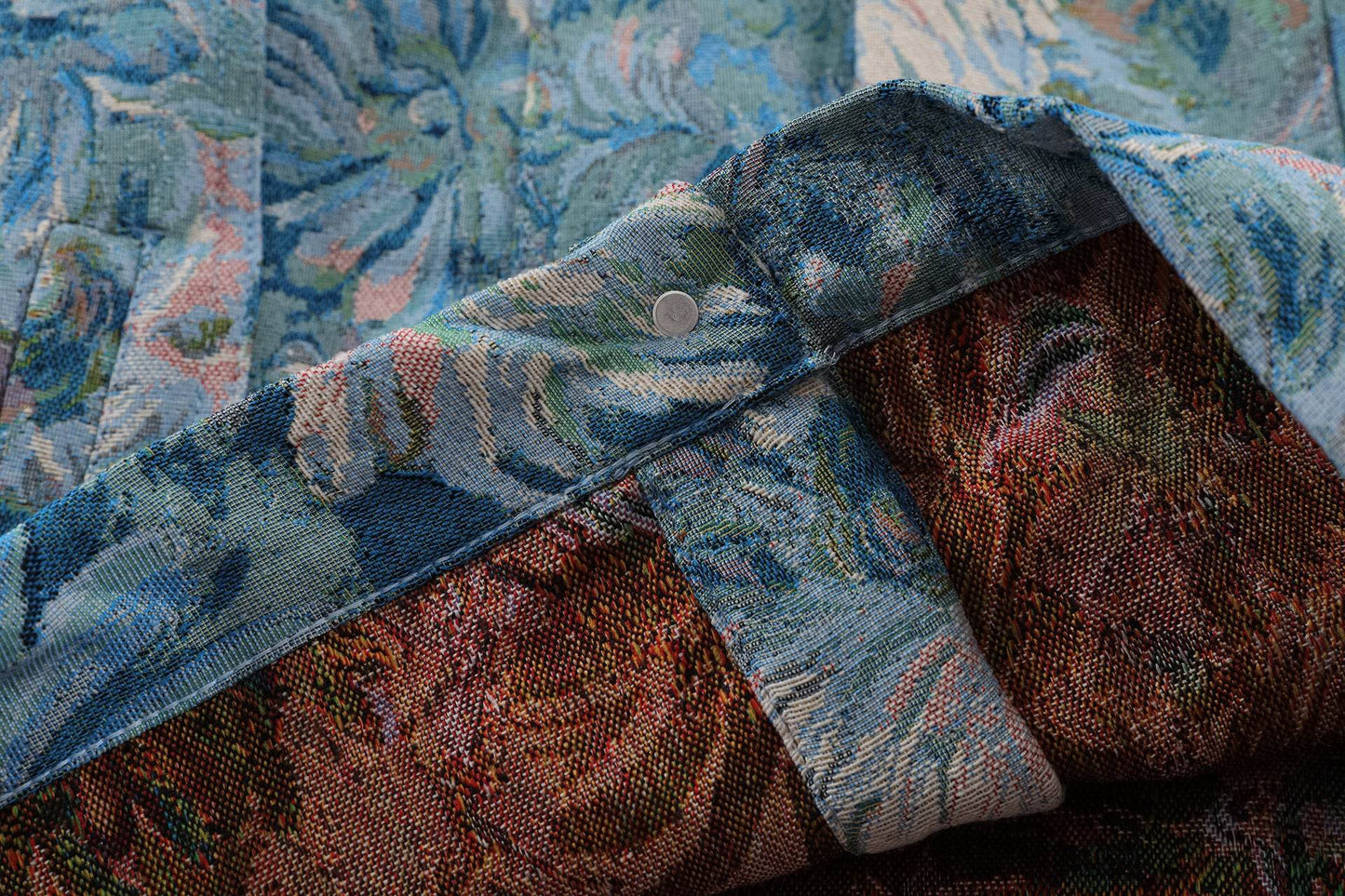 Floral Denim Autumn Loose Men And Women Jacket MuddyStock