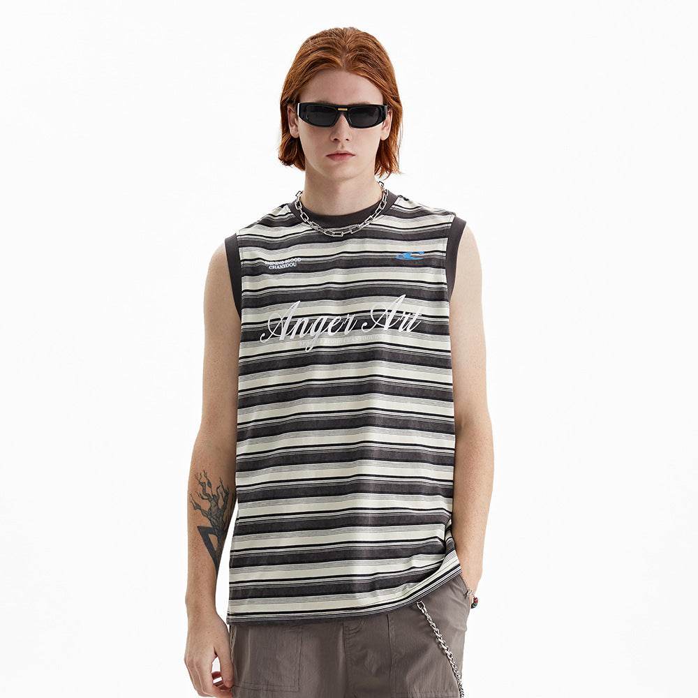 Fashion Personality Striped Casual Waistcoat For Both Men And Women MuddyStock