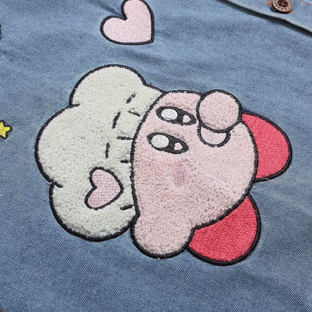 Embroidery Denim Short Sleeve Shirt For Women | MuddyStock Originals MuddyStock