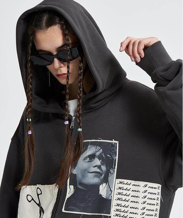 Hooded Zipper Cardigan Sweater For Women MuddyStock
