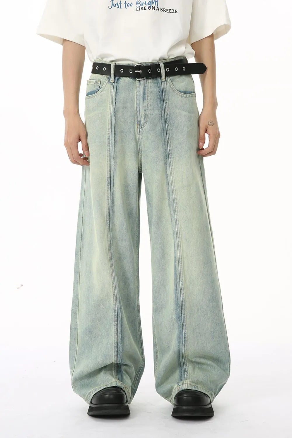 Wide Leg Jeans with Pockets For Men | MuddyStock Originals