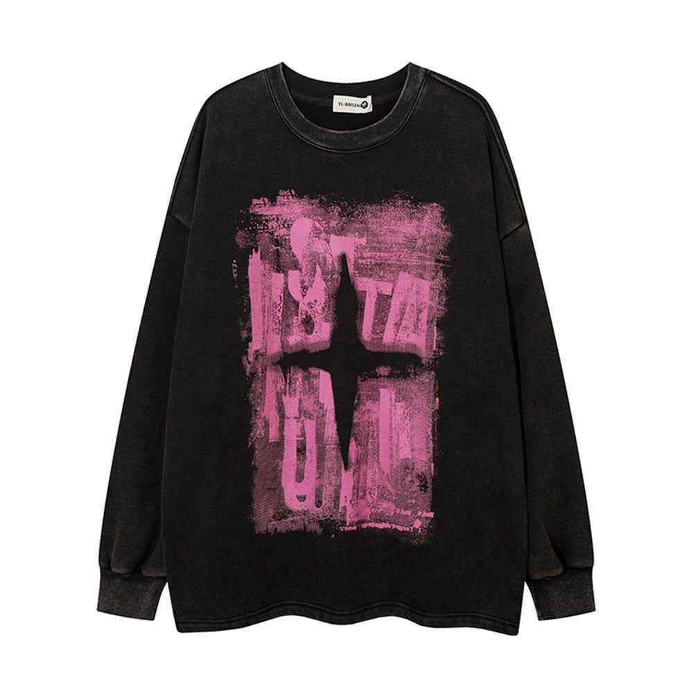 Round Neck Fleece-lined Sweatshirt For Women MuddyStock