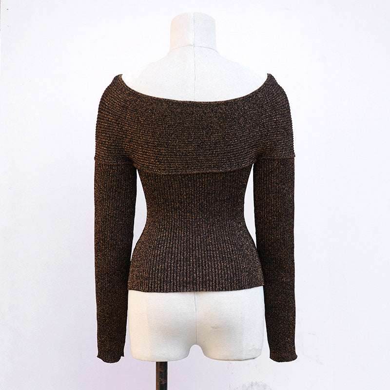 Women's V-neck slim fit long-sleeved top | MuddyStock Originals MuddyStock