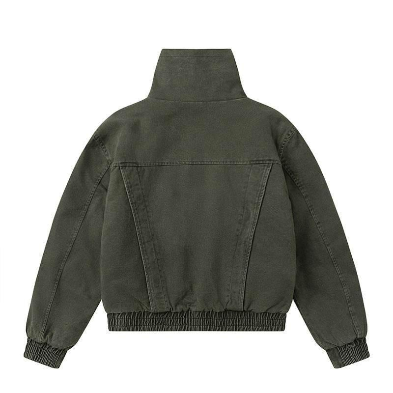 High Collar Warm Cotton-padded Puffer Jacket For Men