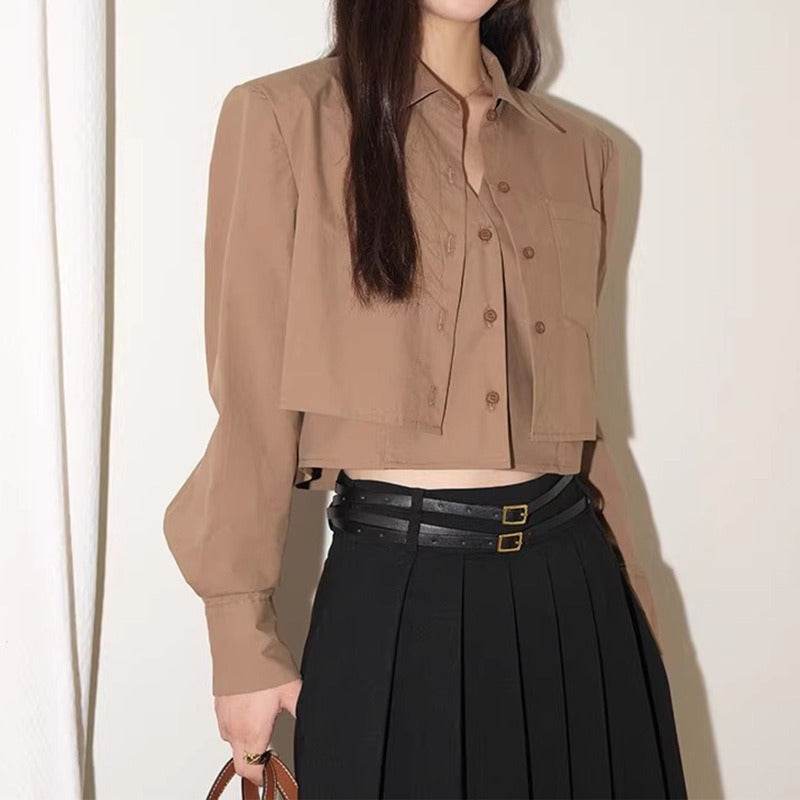 Women's Shirt Casual Long Sleeve Two piece Top | MuddyStock Originals MuddyStock