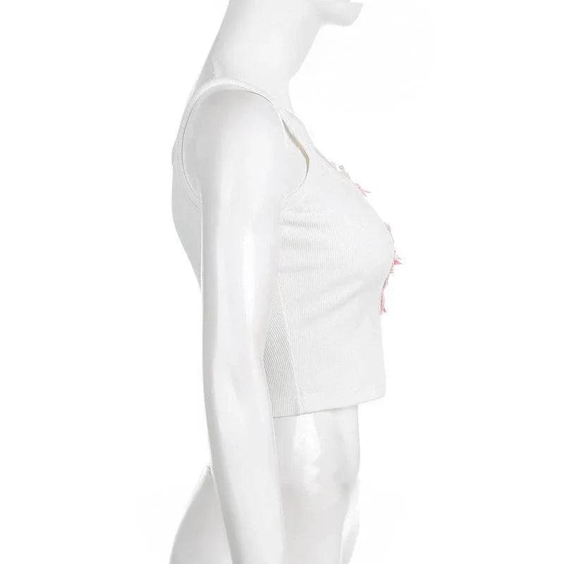 European And American Sweet And Spicy Crop-top Vest