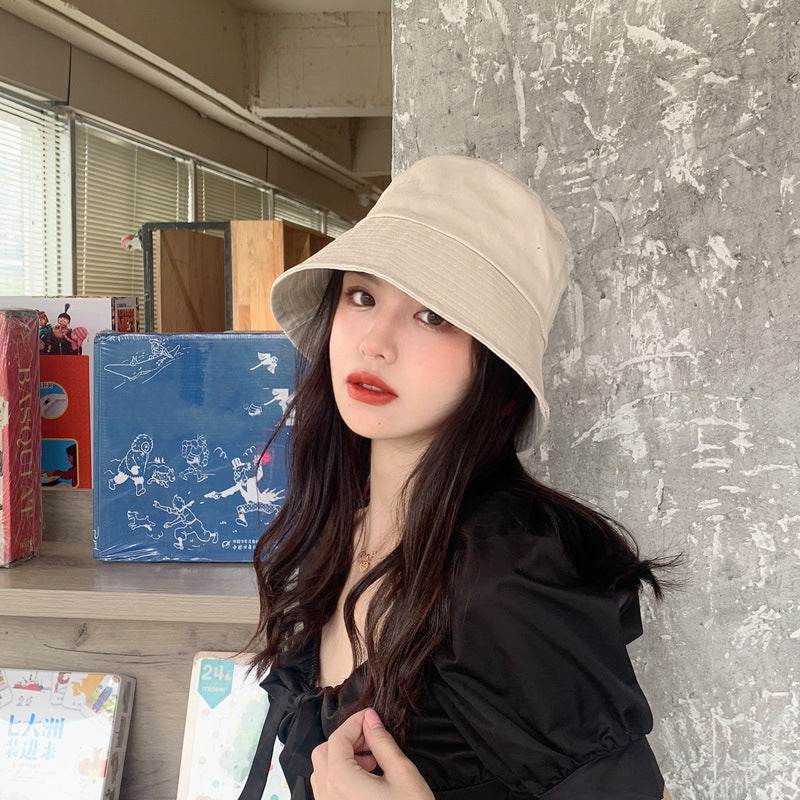 Flower Pot Hat Fisherman Hat Female Autumn And Winter Bucket Hat Beige B adjustable MuddyStock