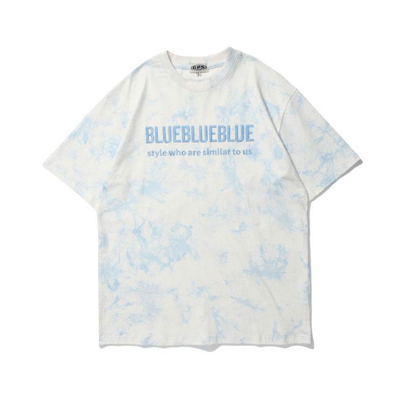 Short-Sleeved Loose Street Tie-Dye T-Shirt For Men And Women MuddyStock
