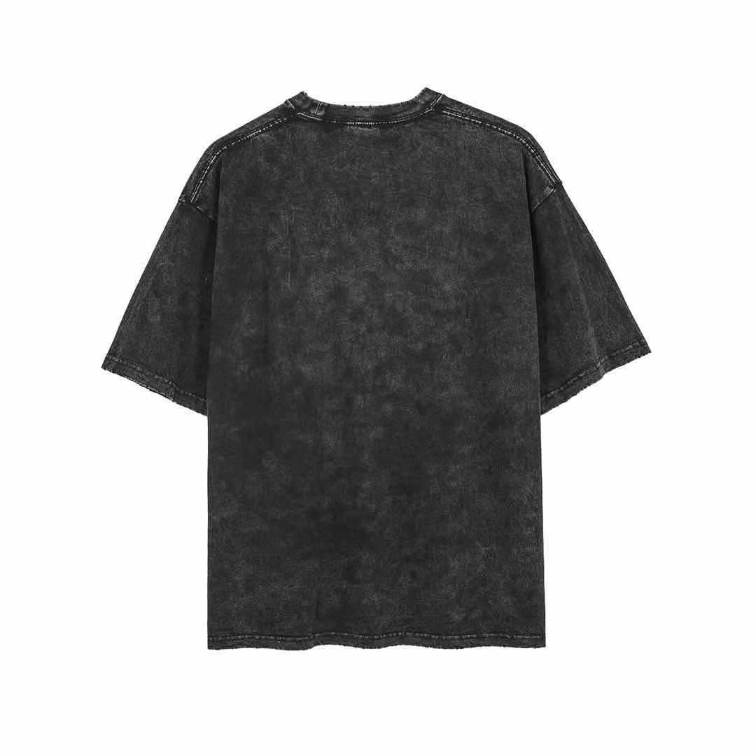 Retro Edging Wormhole Short Sleeve For Men And Women MuddyStock