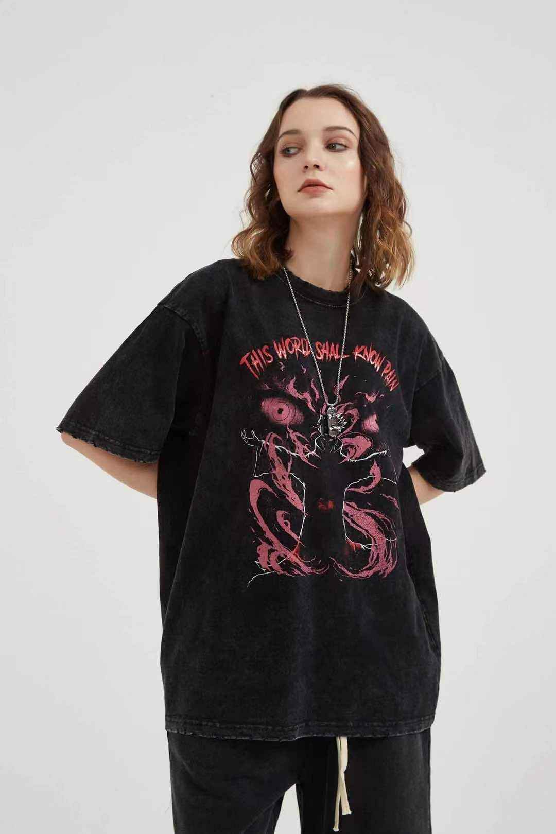 Retro Edging Wormhole Short Sleeve For Men And Women MuddyStock