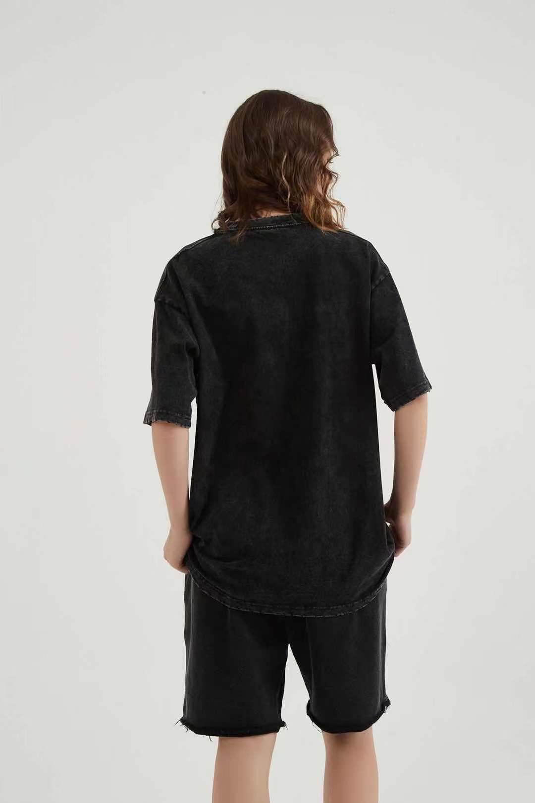 Retro Edging Wormhole Short Sleeve For Men And Women MuddyStock