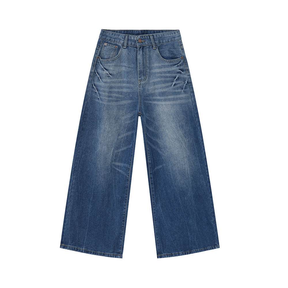 Men's Loose Straight Jeans Light Blue MuddyStock