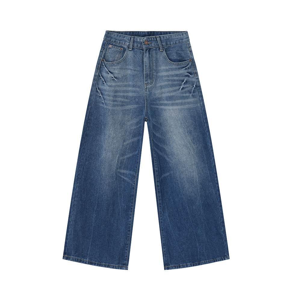 Men's Loose Straight Jeans Light Blue