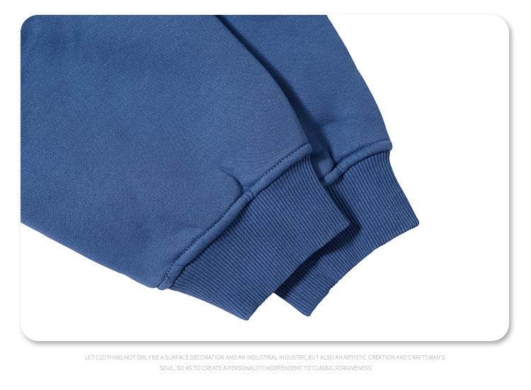 Gradient Two Colors Distressed Hooded Sweater For Men MuddyStock