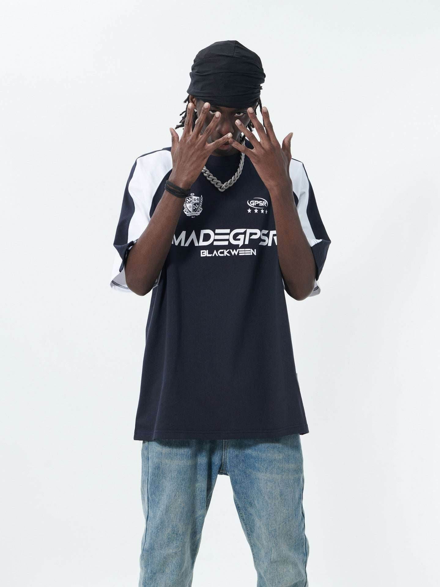 New Real Shot American Street Fashion Short Sleeve T-shirt For Men And Women MuddyStock
