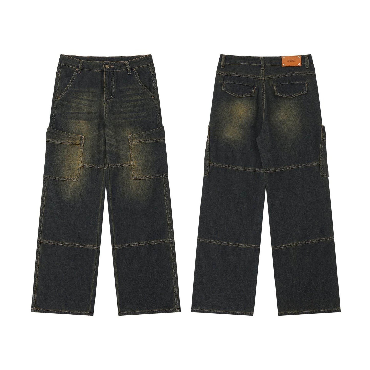 American Retro Wide Leg Jeans For Women MuddyStock