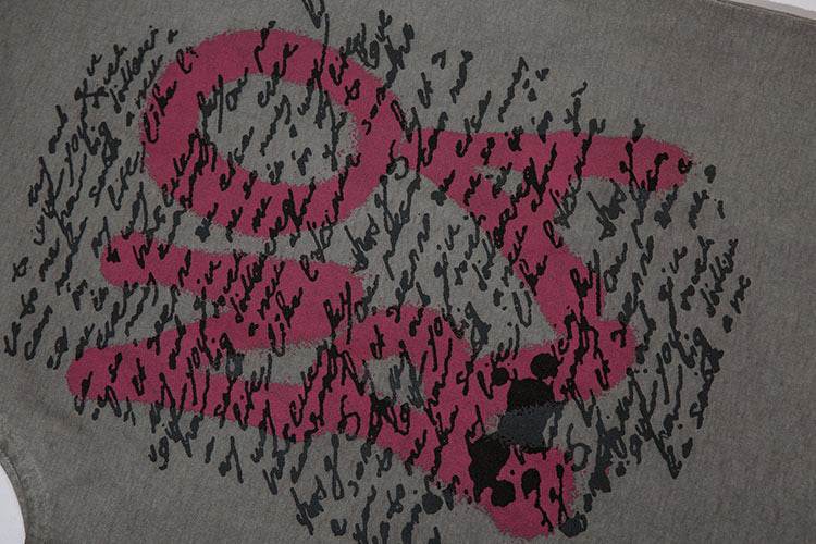 Niche Letters Distressed Waistcoat For Men and Women MuddyStock
