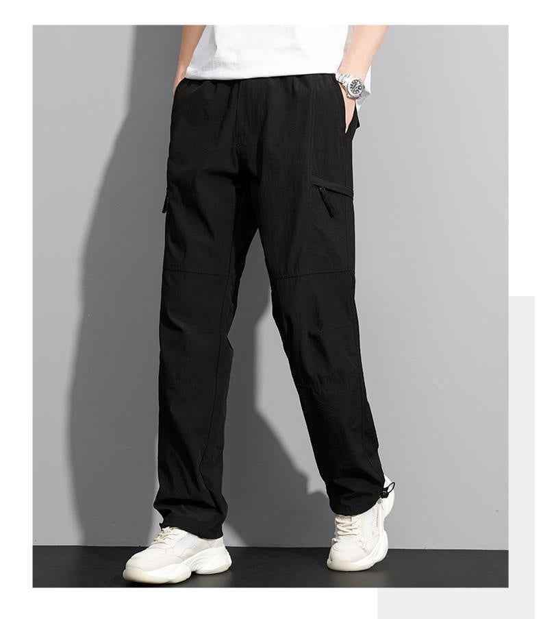 Thin Overalls Men's Casual Loose Ultrathin Khaki Straight MuddyStock