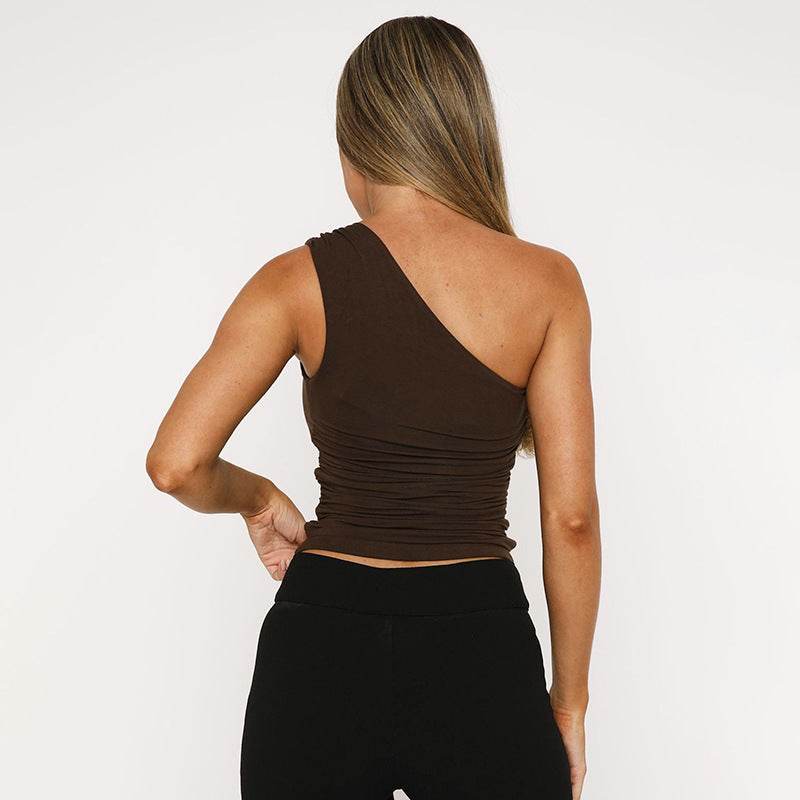 One-shoulder Knitted Vest MuddyStock