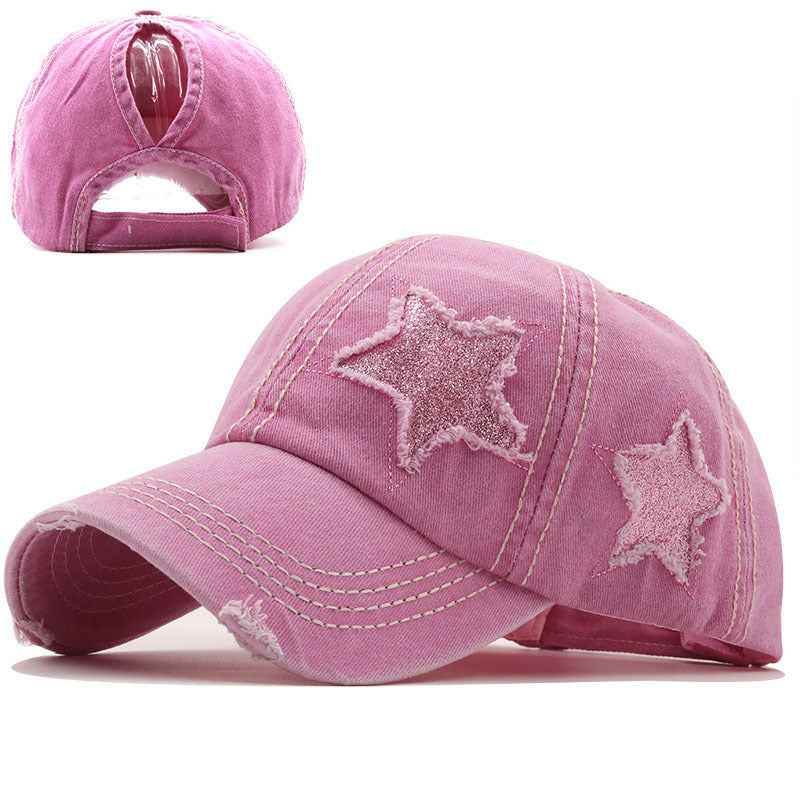 Washed And Worn Pentagram Baseball Cap MuddyStock