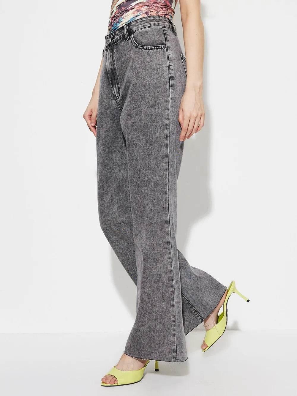 High Waist Bootcut Jeans with Pockets | MuddyStock Originals MuddyStock