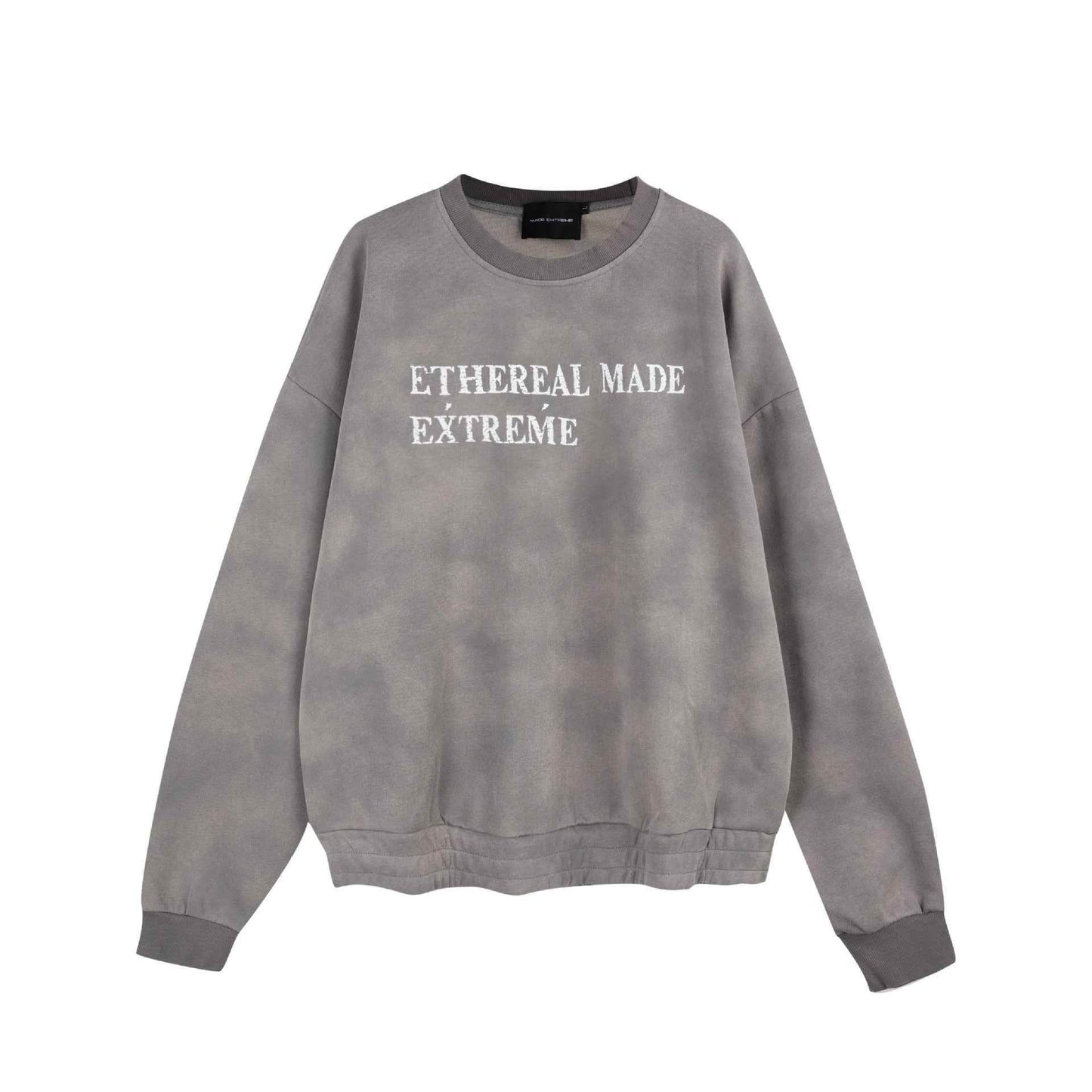 Vintage Letter Patchwork Embroidered Autumn Winter Sweatshirt For Women | MuddyStock Originals Gray MuddyStock