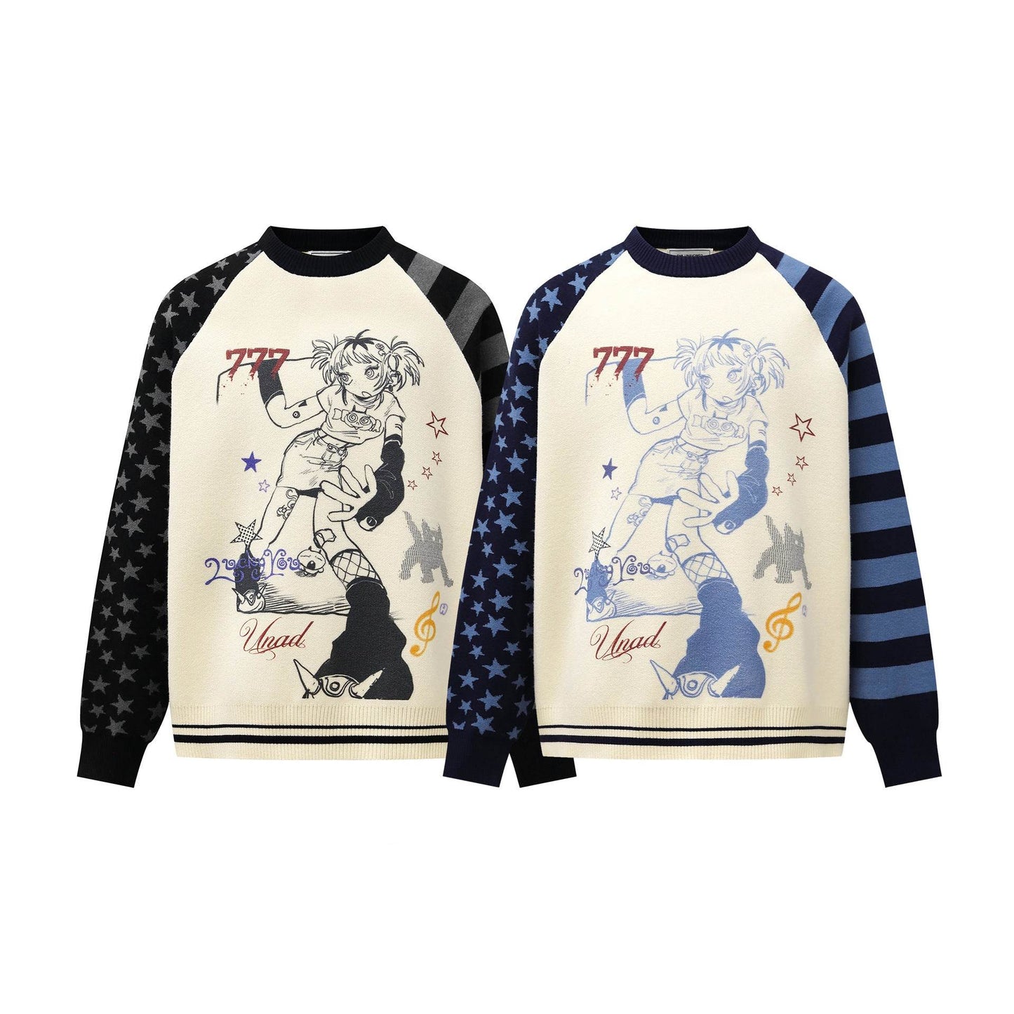 Vintage anime style sweater for women | MuddyStock Originals MuddyStock