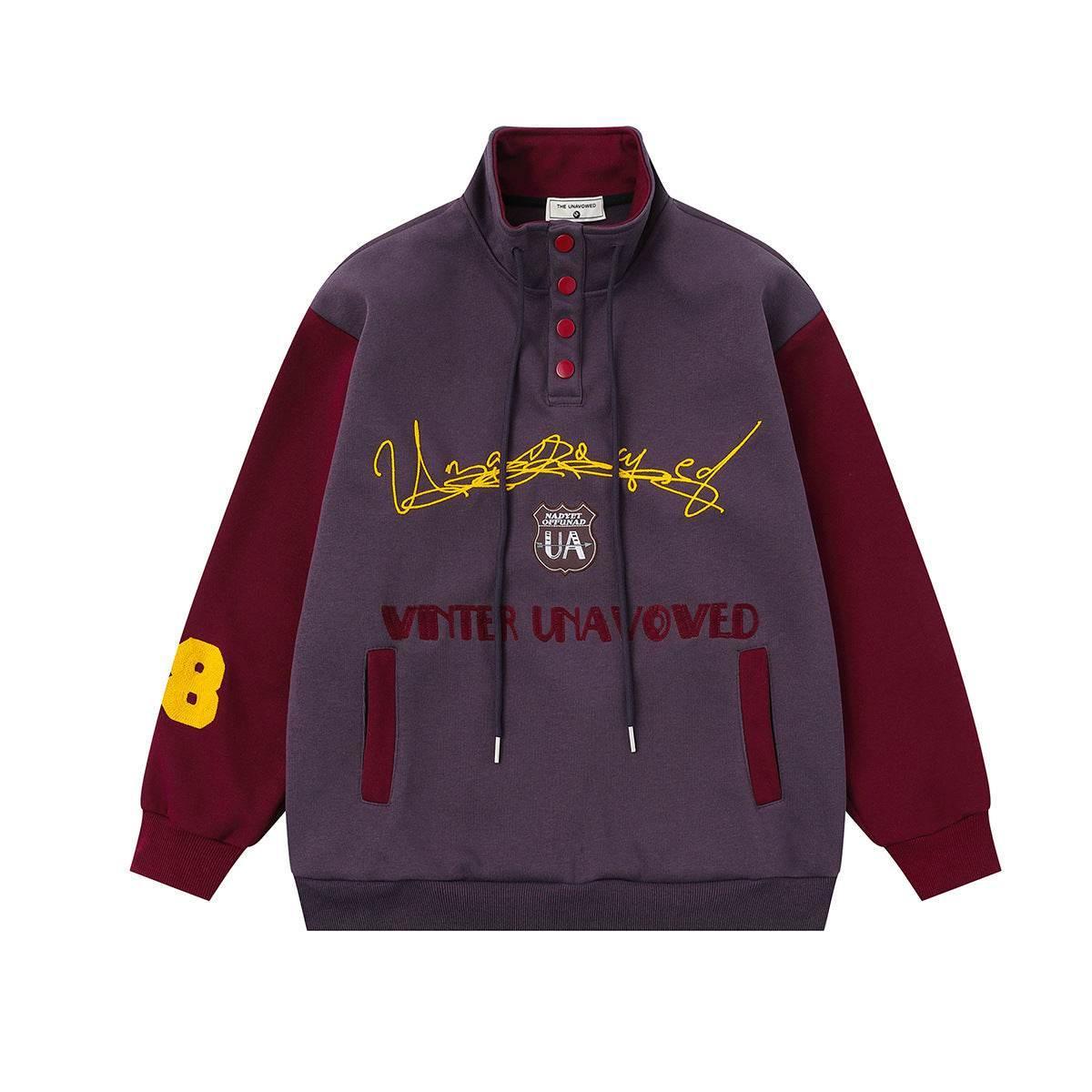 Stand up collar jacket for men and women | MuddyStock Originals Dark Purple