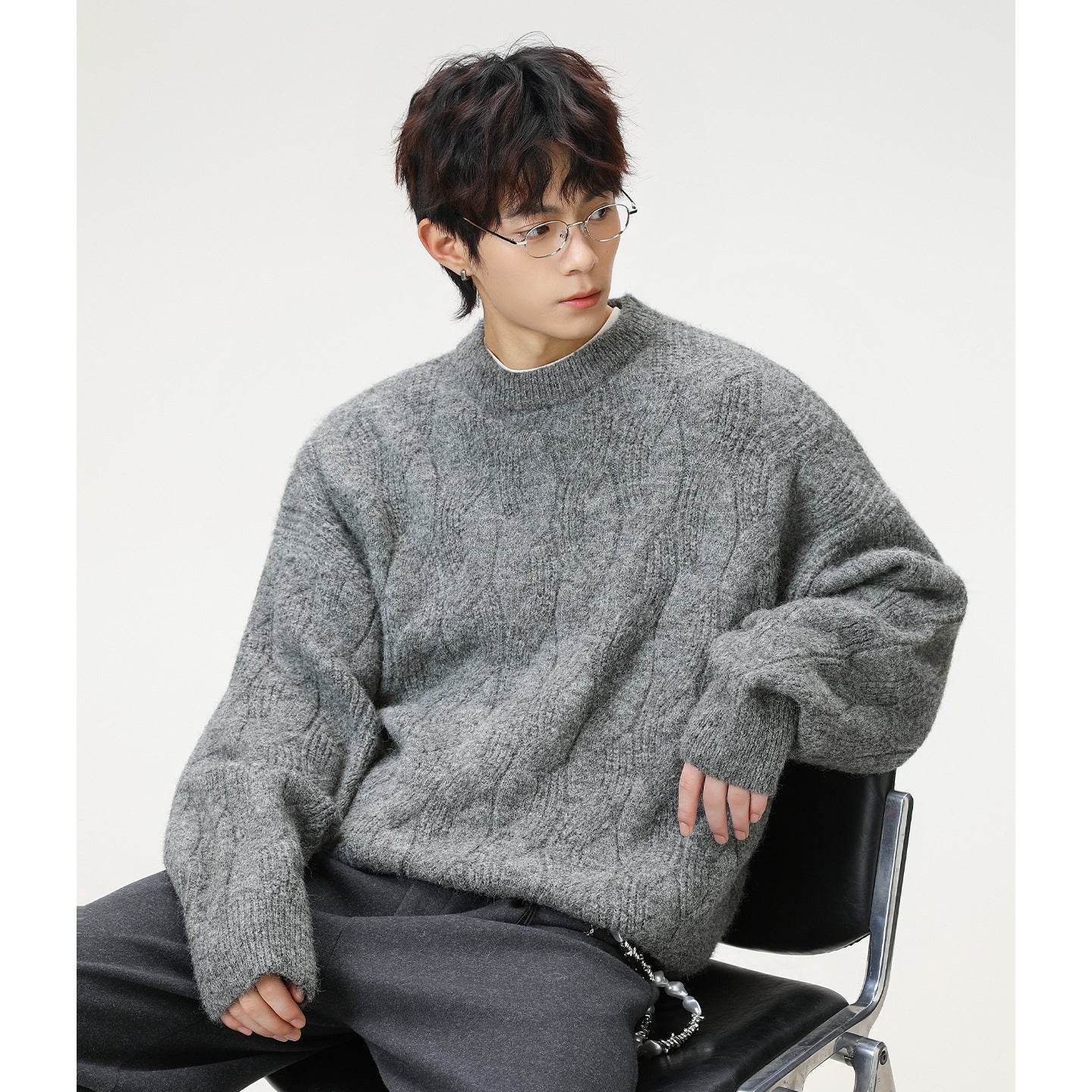 Round neck sweater for men | MuddyStock Originals MuddyStock