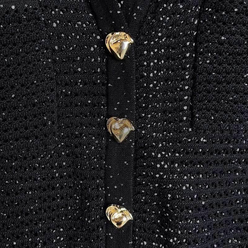 Women's sequin knitted sweater long sleeves | MuddyStock Originals