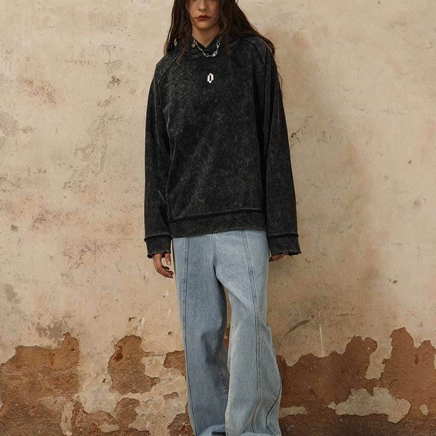 Embroidery Burr Patchwork Sweater For Women MuddyStock