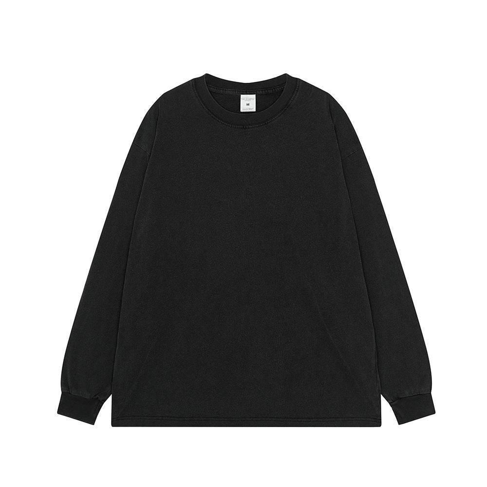 American Retro Long Sleeve T-shirt For Men And Women Fried Salt Long Sleeve