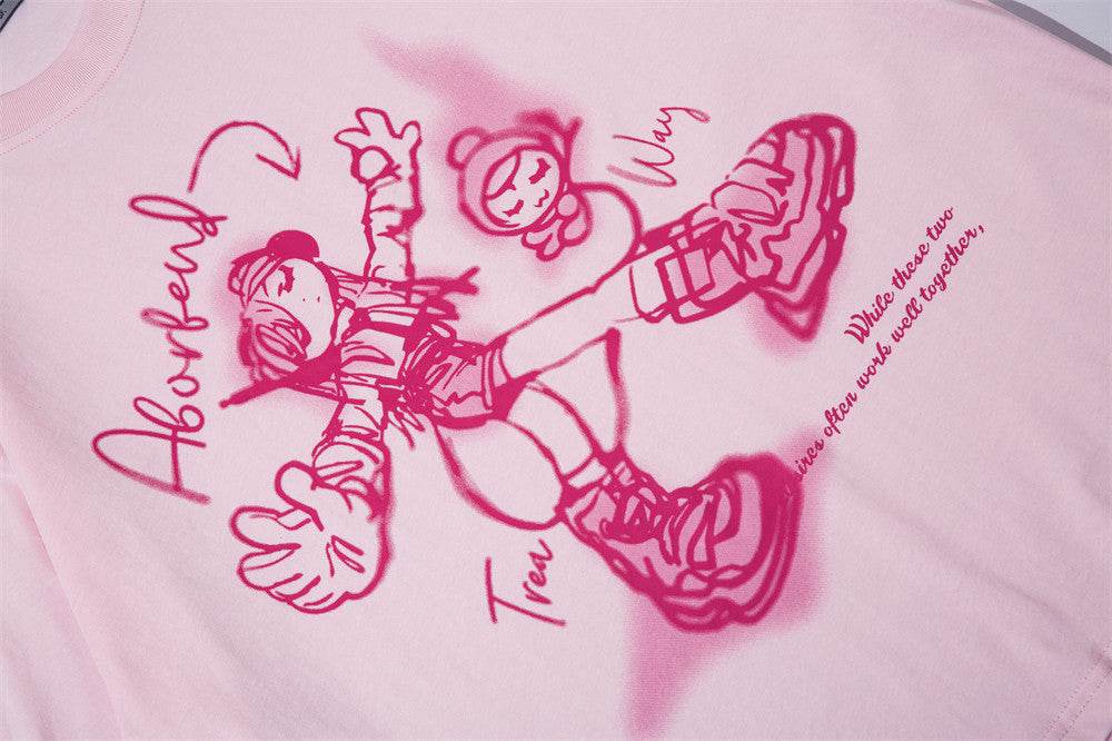 Cartoon Cotton T-shirt For Men And Women MuddyStock