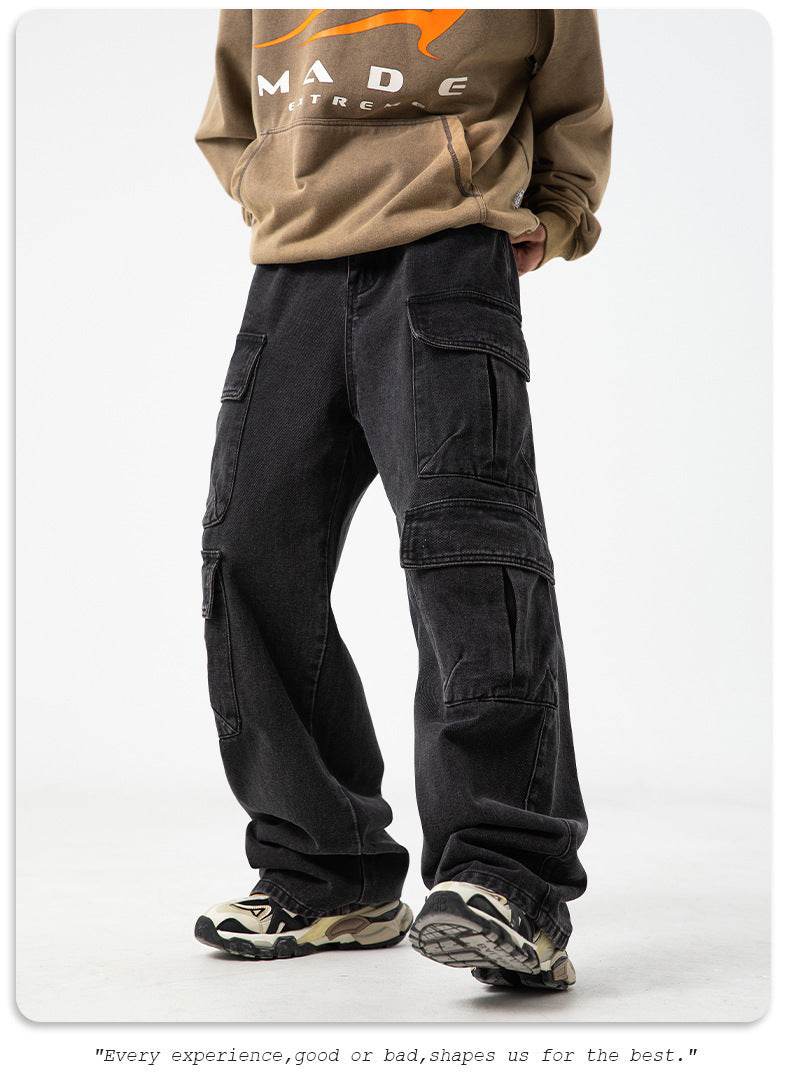 Workwear Multi-pocket Jeans For Men MuddyStock