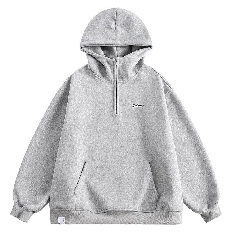 Fashion Loose Casual Sweater For Men And Women Flower Gray MuddyStock